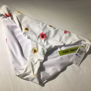 Swimsuit Bottoms XL White Floral NWT Gianni Bini